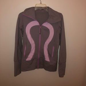 Vintage Lululemon purple striped jacket